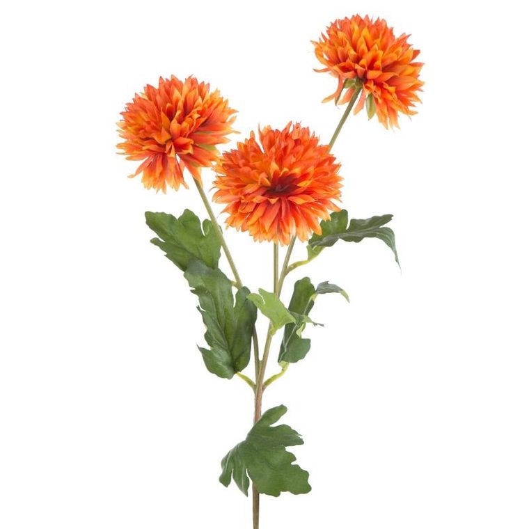 Eurofirany, kwiat Natu, 63 cm, pomarańczowy