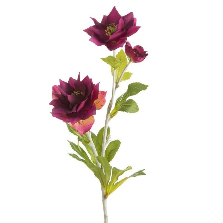 Eurofirany, kwiat Natu, 65 cm, ciemnofioletowy