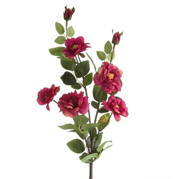 Eurofirany, kwiat Natu, 72 cm, amarantowy