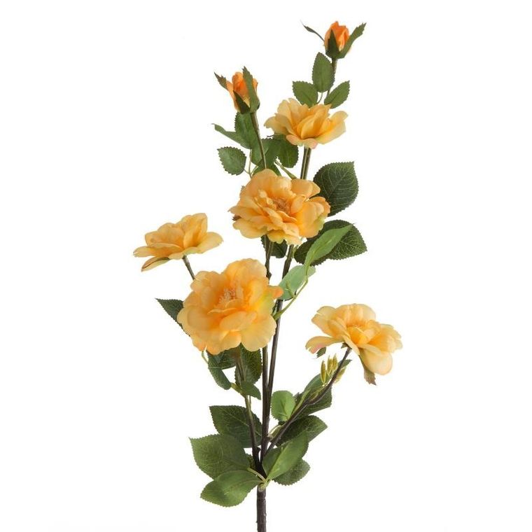 Eurofirany, kwiat Natu, 72 cm, jasnopomarańczowy