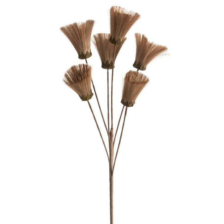 Eurofirany, kwiat natu, 77 cm, brązowy