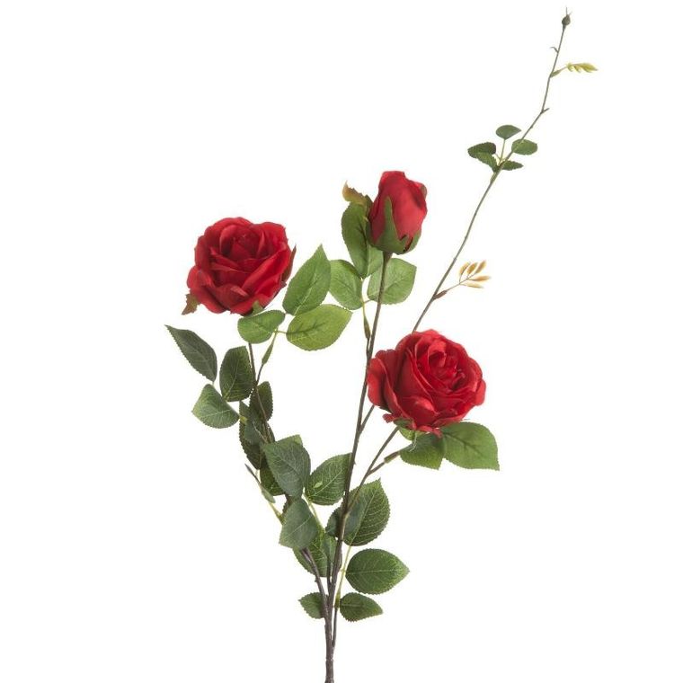 Eurofirany, kwiat Natu, 88 cm, czerwony