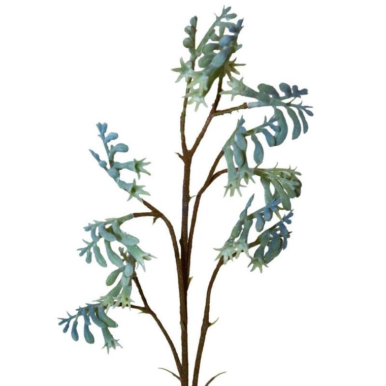 Eurofirany, kwiat Natu, długość 75 cm, długość z kwiatami 40 cm, długość kwiatu 6 cm, zielony