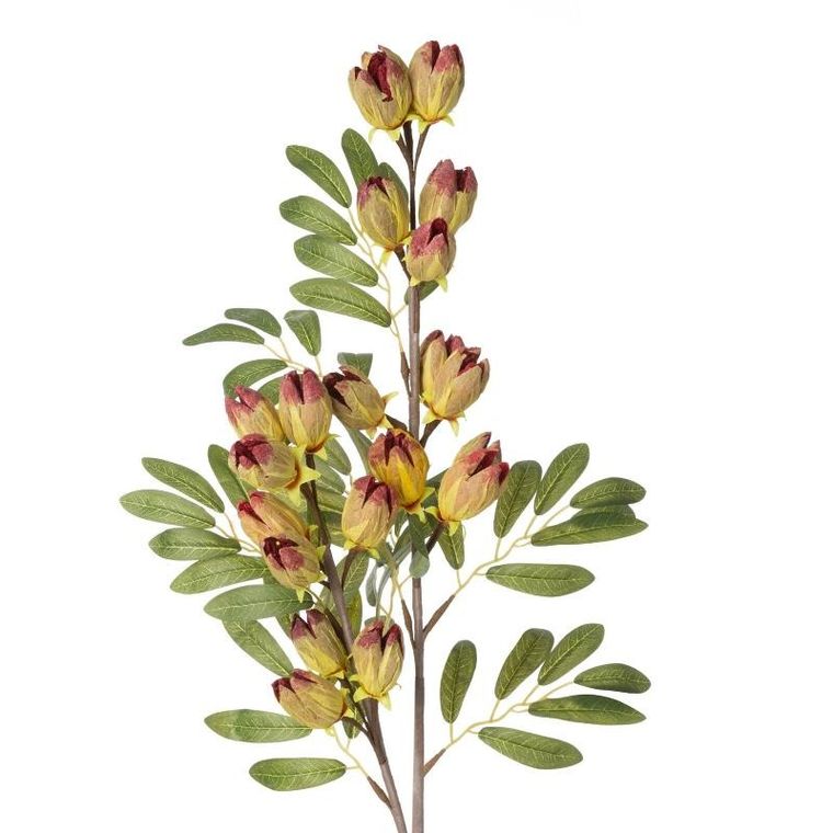 Eurofirany, kwiat Natu, długość 82 cm, długość z kwiatami 40 cm, czerwony