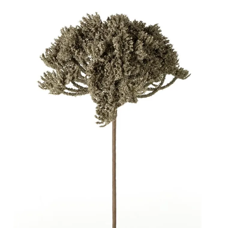 Eurofirany, kwiat Natu, szarobeżowy