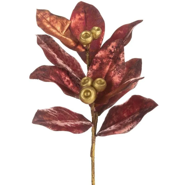 Eurofirany, kwiat świąteczny dekoracyjny, 36-48 cm, ciemnoróżowy