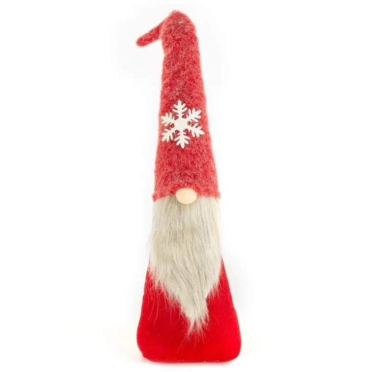 Eurofirany, lalka świąteczna dekoracyjna, 10-13-62 cm, czerwony