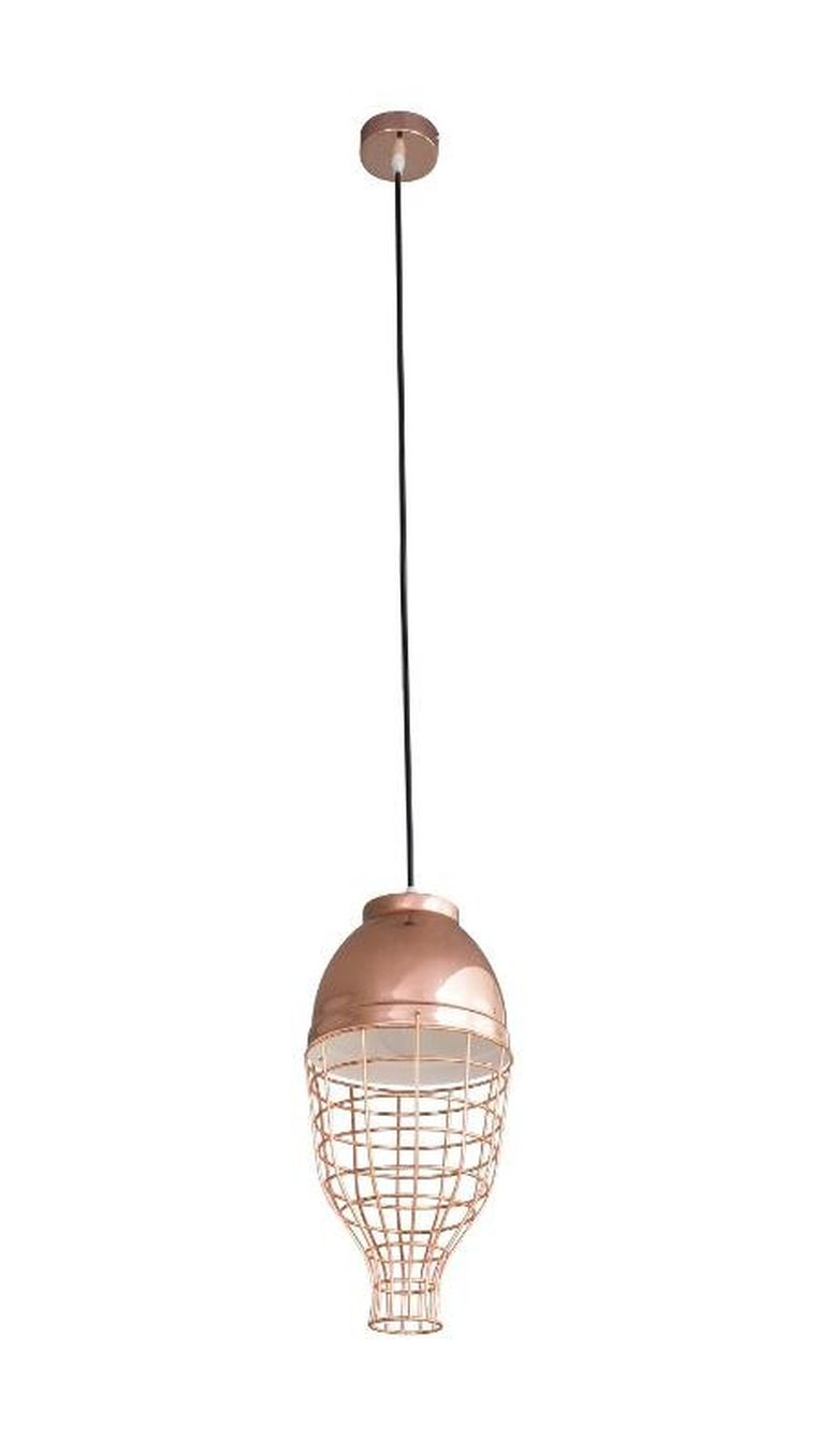 Eurofirany, lampa Lucy, 20-21 cm, miedziany
