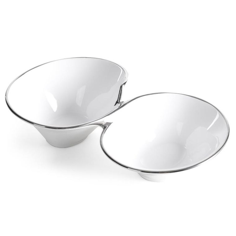 Eurofirany, misa dekoracyjna, Elene, 28-16-7 cm, biały