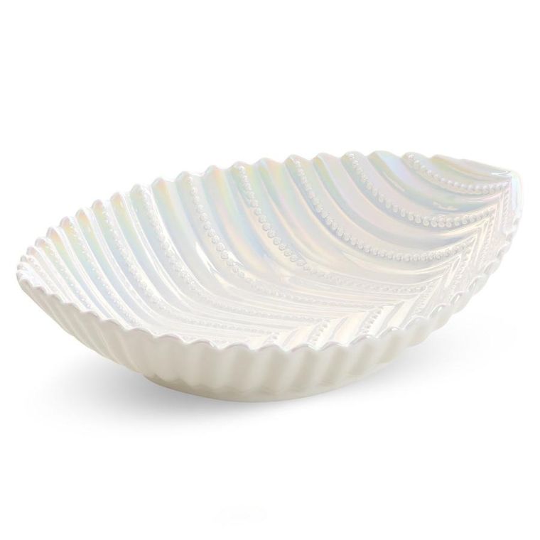 Eurofirany, misa dekoracyjna, Nela, 28-22-8 cm, perłowy