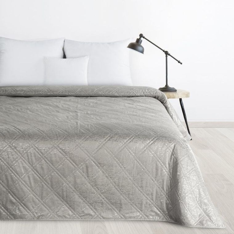 Eurofirany, narzuta d91 luiz 200-220 cm, srebrny