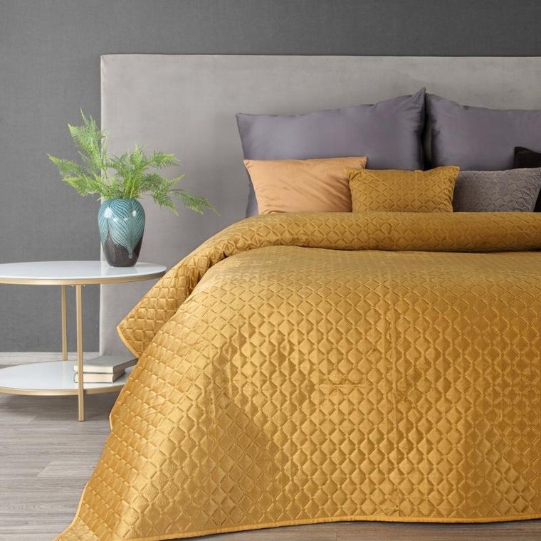 Eurofirany, narzuta Dimon, 220-240 cm, miodowy