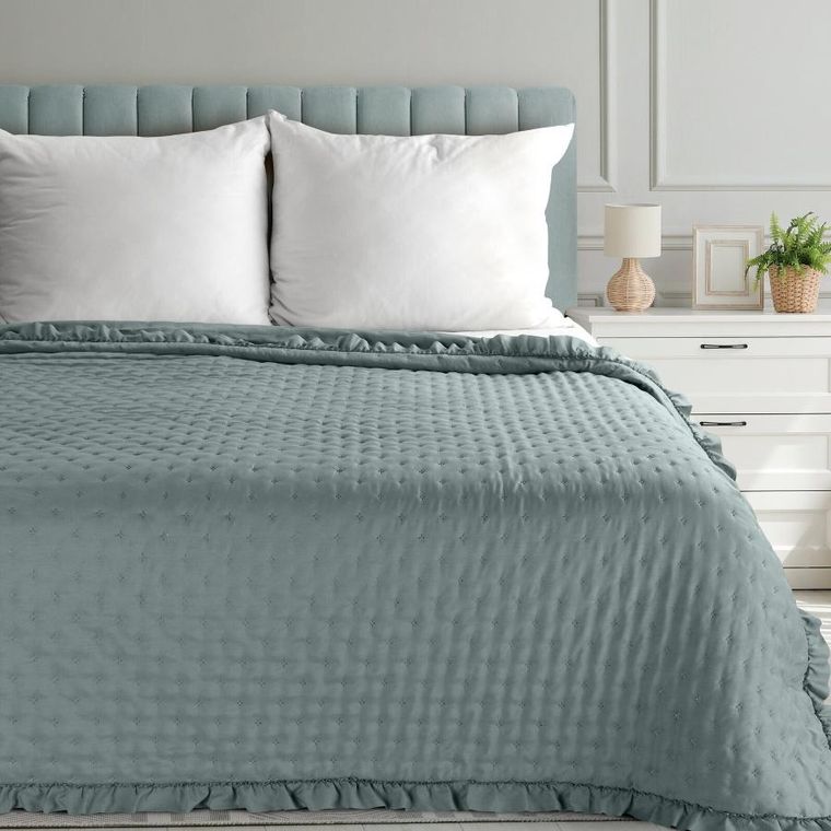 Eurofirany, narzuta, Libi, 200-220 cm, szałwiowy