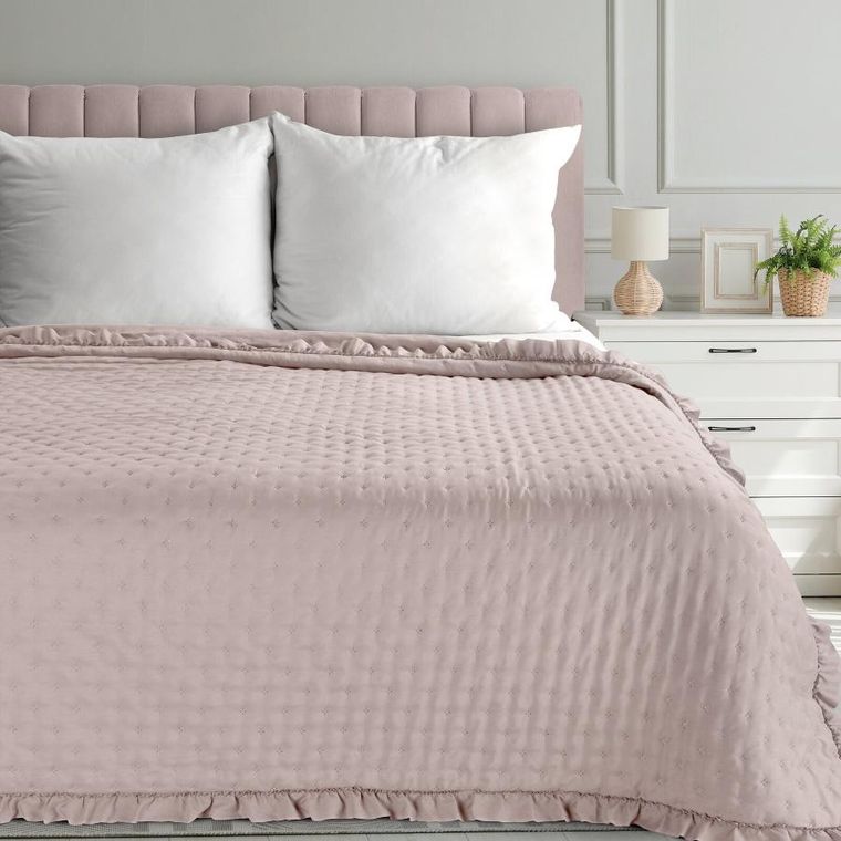 Eurofirany, narzuta, Libi, 220-240 cm, pudrowy