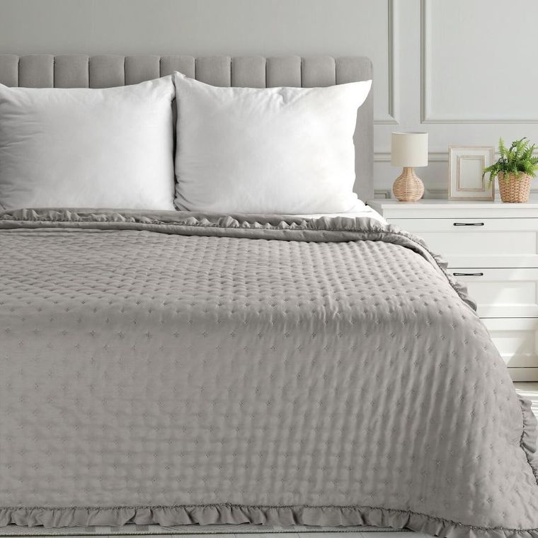 Eurofirany, narzuta, Libi, 220-240 cm, szarobeżowy