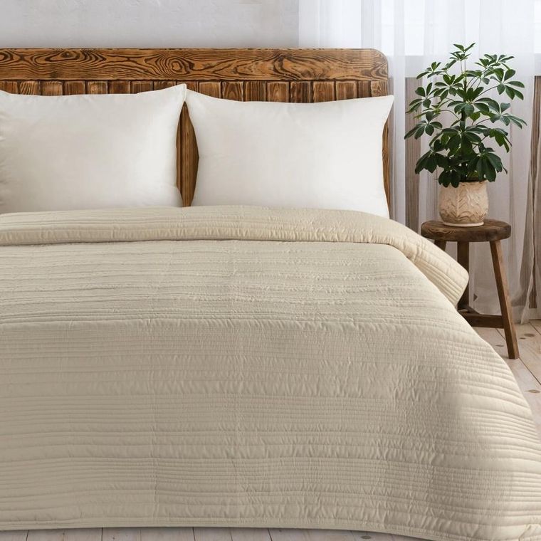 Eurofirany, narzuta, Tara, 170-210 cm, beżowy