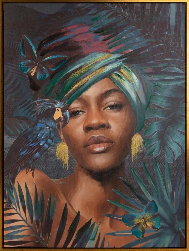 Eurofirany, obraz, 60-80 cm, ciemnoturkusowy