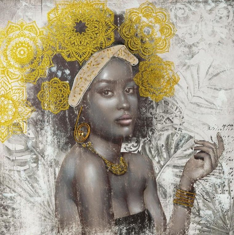 Eurofirany, obraz, 80-80 cm, beżowy