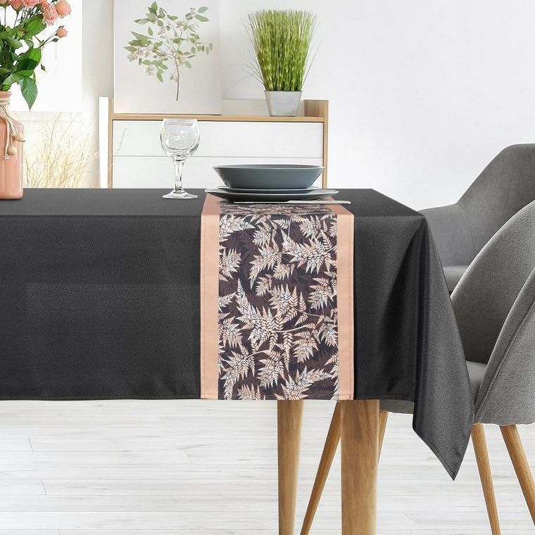 Eurofirany, obrus Anita, 140-180 cm, czarny