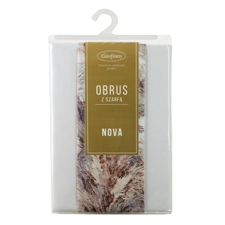 Eurofirany, obrus Anita, 140-260 cm, biały