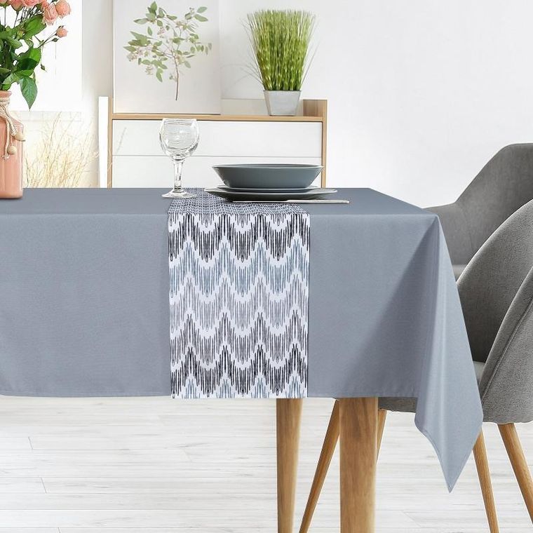 Eurofirany, obrus Anita, 140-260 cm, popielaty