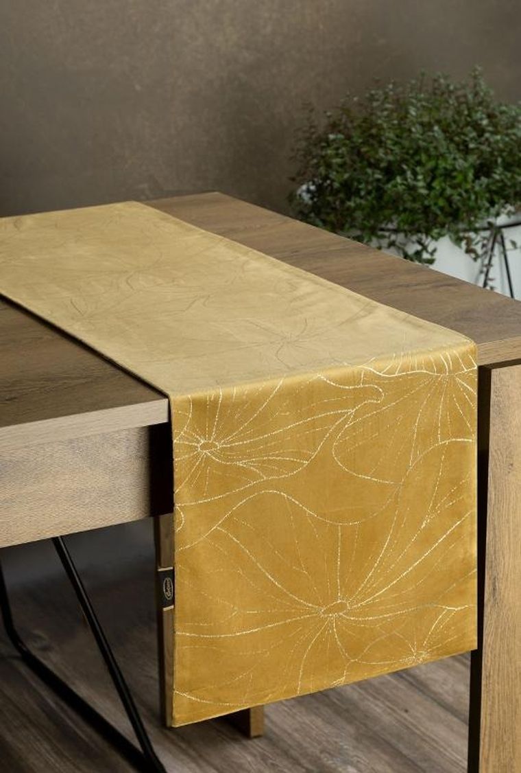 Eurofirany, obrus Blink, 18, 35-180 cm, złoty