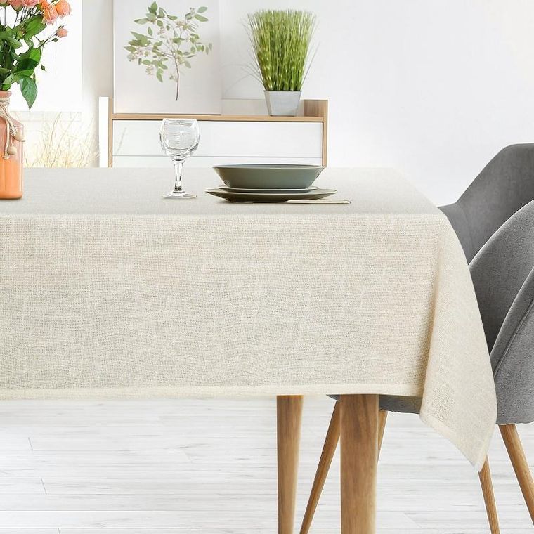 Eurofirany, obrus Ines, 140-260 cm, kremowy