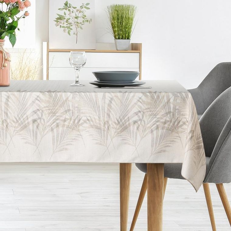 Eurofirany, obrus Ines, 145-300 cm, beżowy