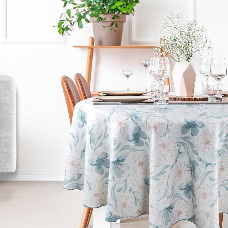 Eurofirany, obrus Ines, o 150 cm, beżowy