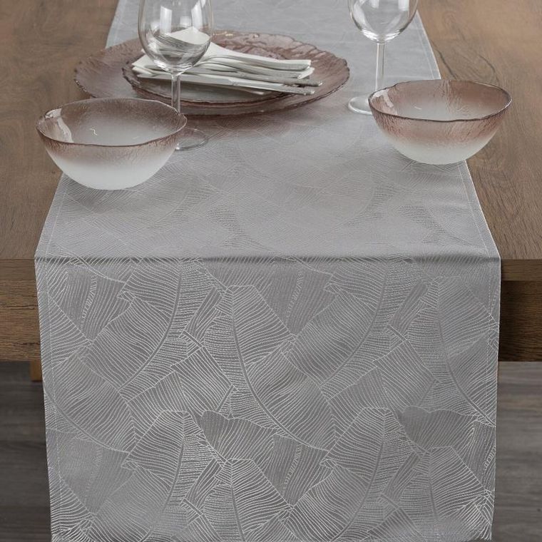 Eurofirany, obrus Isla, 40-140 cm, srebrny