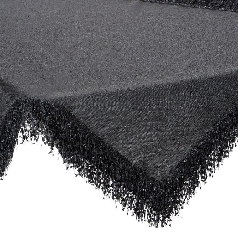 Eurofirany, obrus Jasper, 85-85 cm, czarny