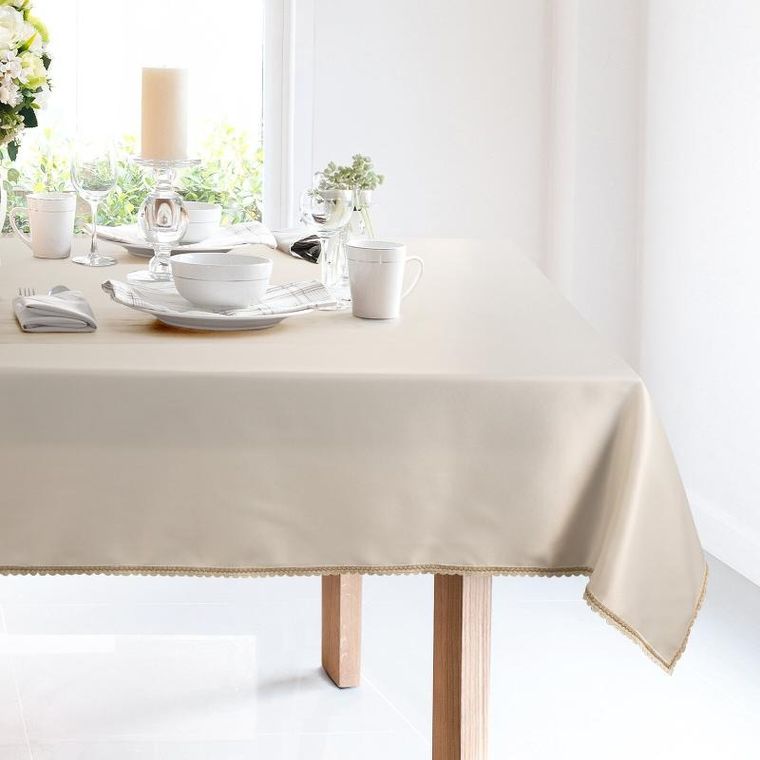 Eurofirany, obrus, Lace, 140-220 cm, kremowy
