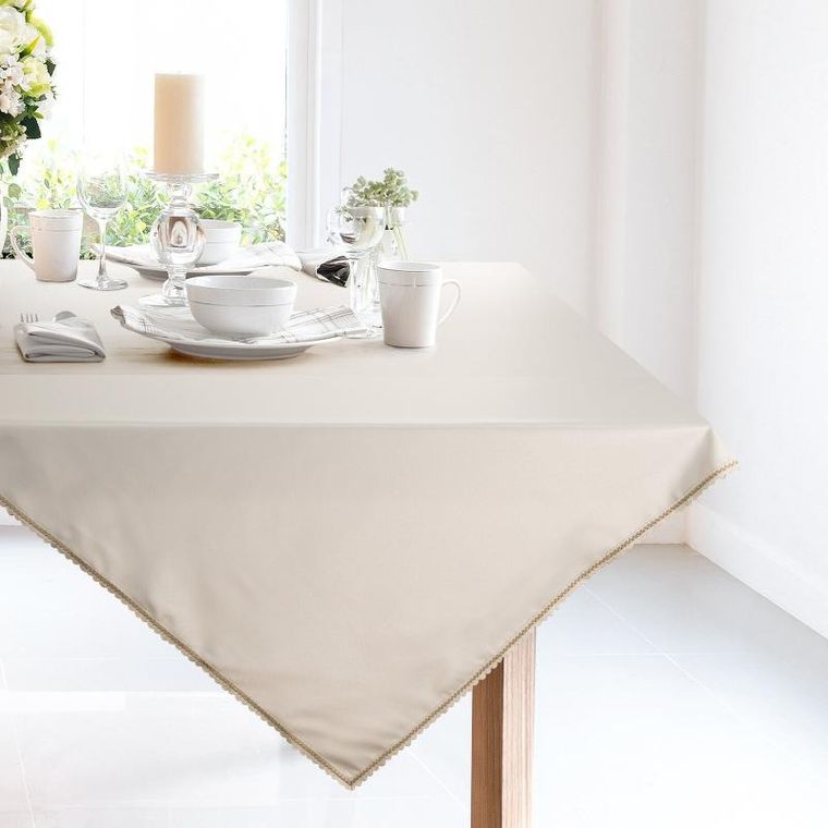 Eurofirany, obrus, Lace, 85-85 cm, kremowy