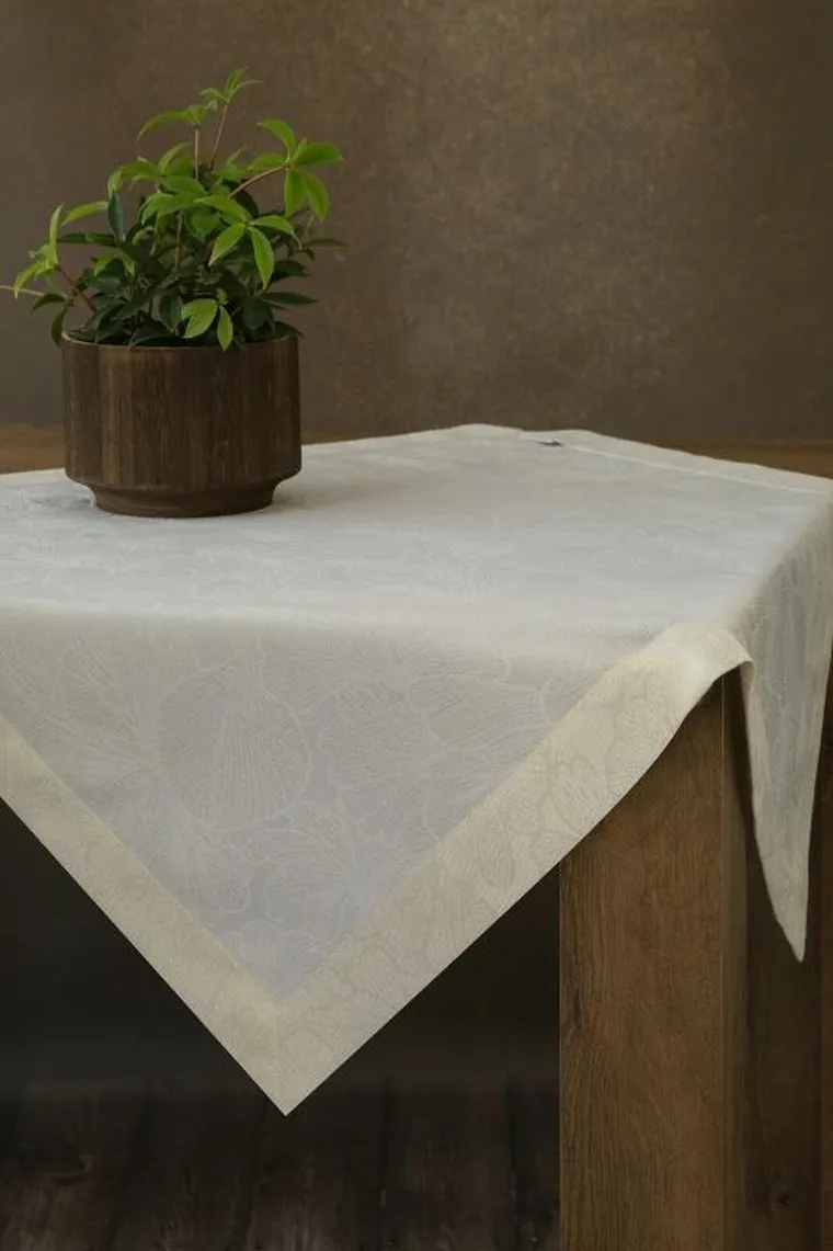 Eurofirany, obrus Lilian, 85-85 cm, kremowy