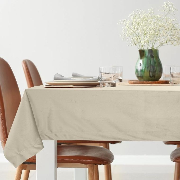 Eurofirany, obrus Melinda, 140-180 cm, beżowy