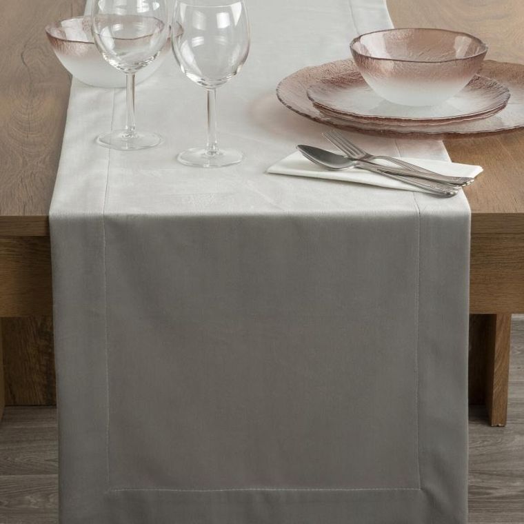 Eurofirany, obrus Melinda, 40-140 cm, srebrny