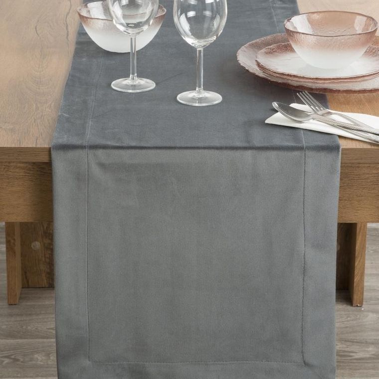 Eurofirany, obrus Melinda, 40-140 cm, stalowy