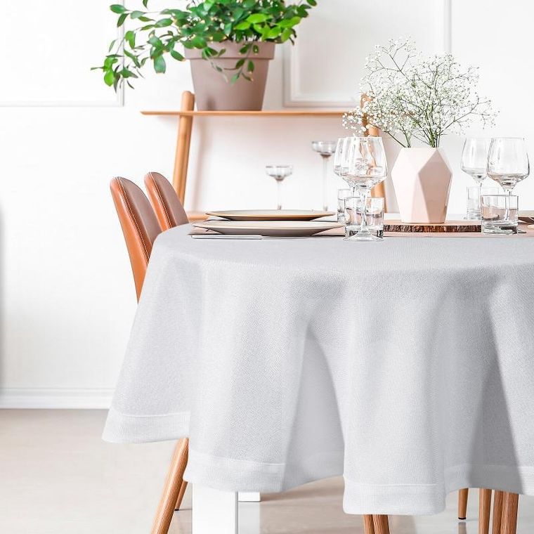 Eurofirany, obrus Stella, 120 cm, biały