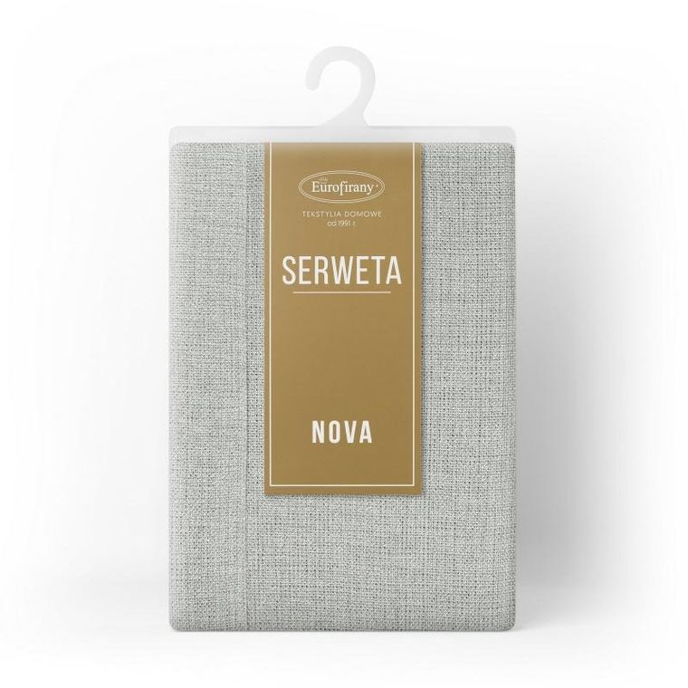 Eurofirany, obrus Stella, 85-85 cm, jasnoszary