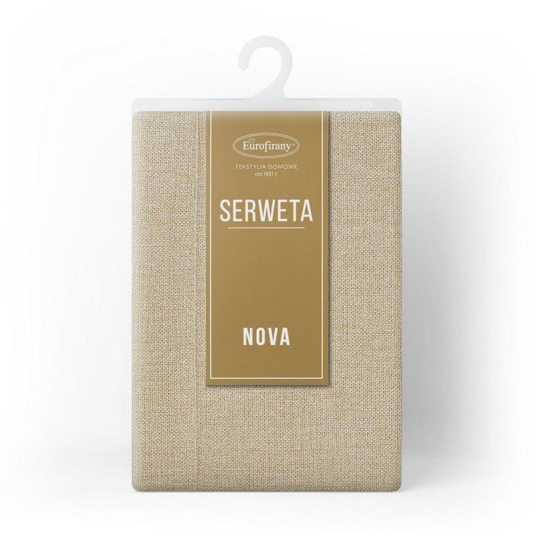 Eurofirany, obrus Stella, 85-85 cm, złoty