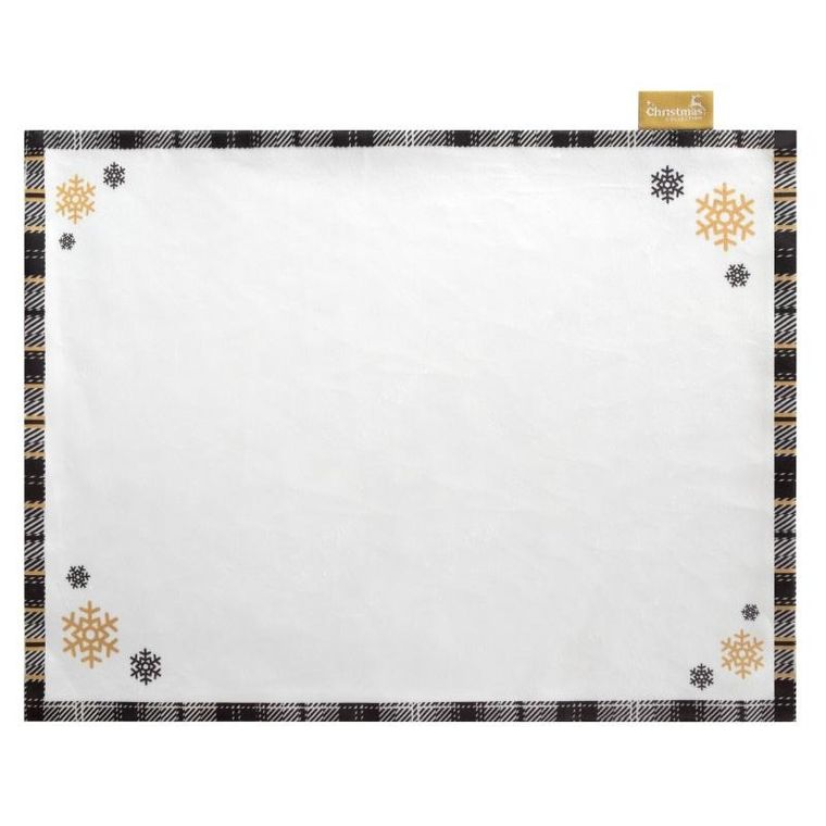 Eurofirany, obrus świąteczny, Angel, 30-40 cm, biały