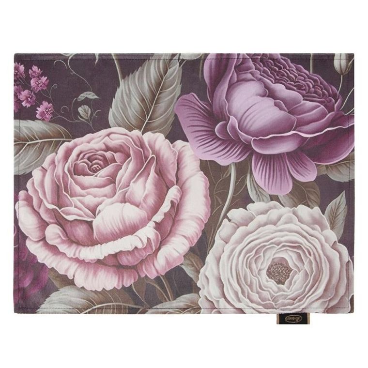 Eurofirany, obrus velvet, 30-40 cm, pudrowy