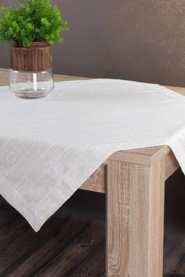 Eurofirany, obrus, Zoja, 85-85 cm, biały