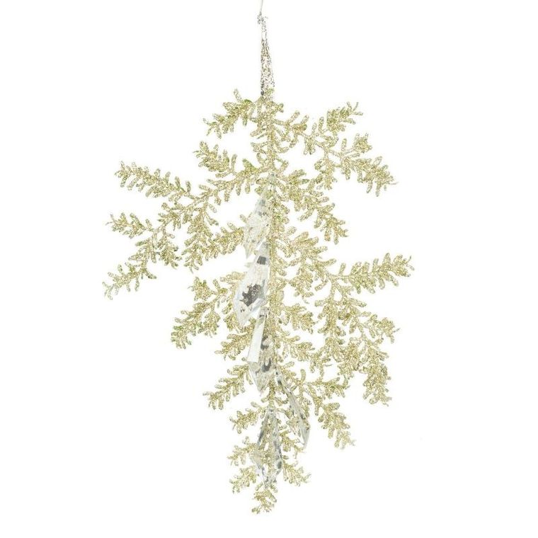 Eurofirany, ozdoba świąteczna, 10-25 cm, szampański
