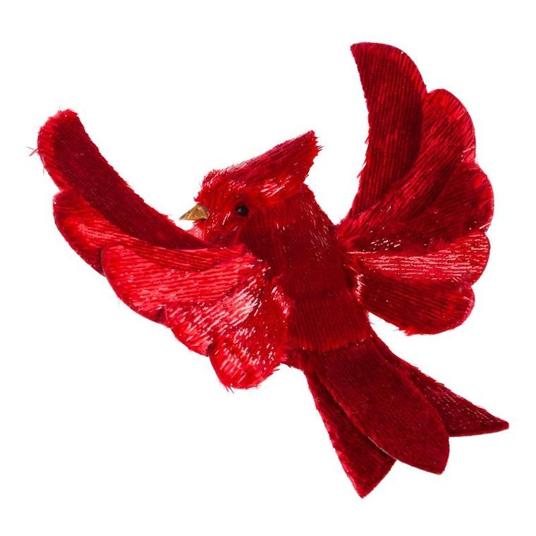 Eurofirany, ozdoba świąteczna, 12-10-7 cm, czerwony