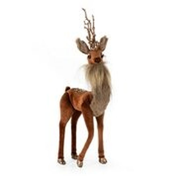 Eurofirany, ozdoba świąteczna, 13-5-29 cm, brązowy