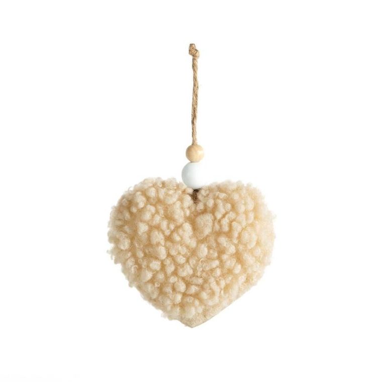 Eurofirany, ozdoba świąteczna, 14-9 cm, beżowy