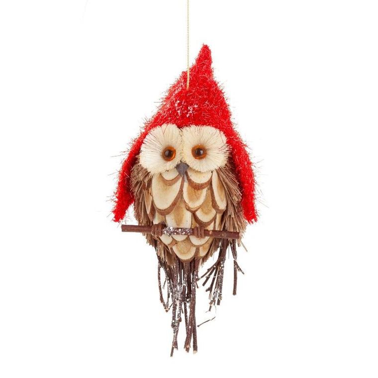 Eurofirany, ozdoba świąteczna, 18-8-7 cm, czerwony