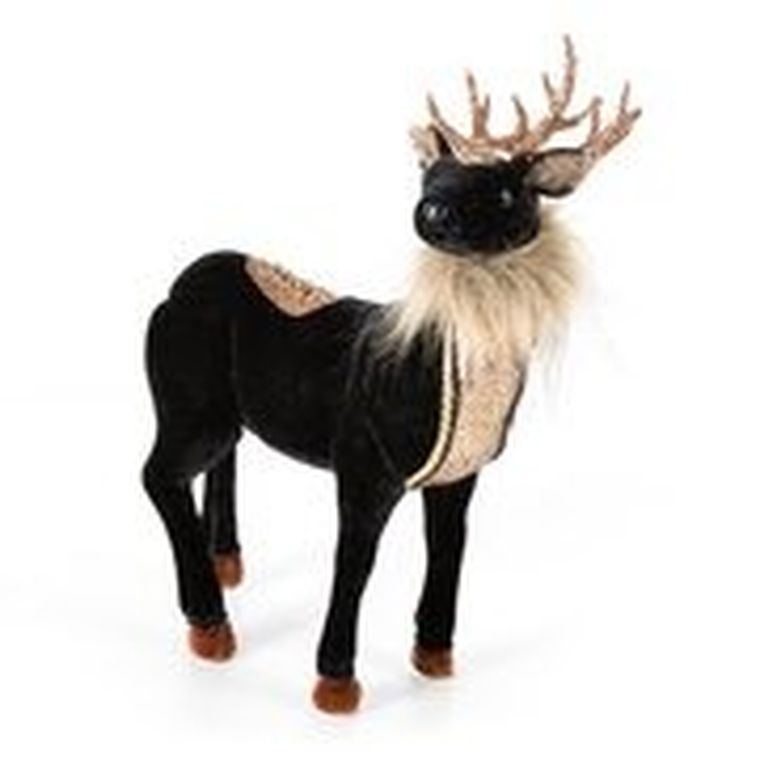 Eurofirany, ozdoba świąteczna, 20-9-33 cm, czarny