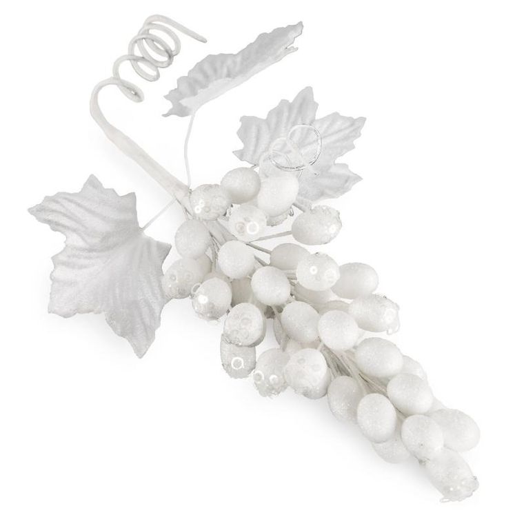 Eurofirany, ozdoba świąteczna, 35-12 cm, biały